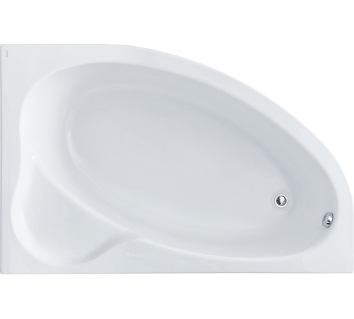 Ванна акриловая асимметричная Triton Эдера 170х110 см правосторонняя белая 1.WH11.1.994