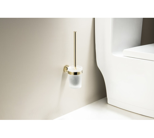 Ершик для унитаза Aquanet Классик полированное золото AQ4510PG