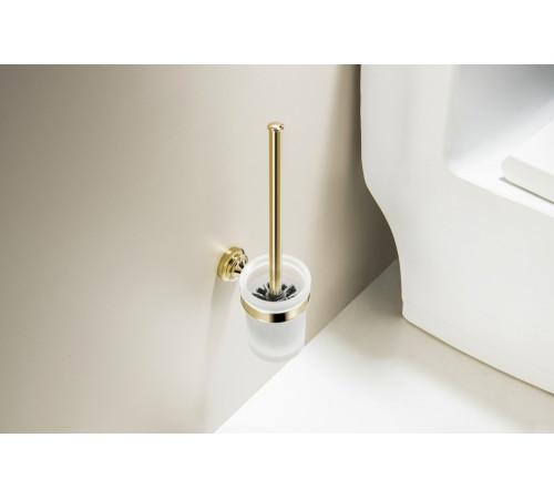 Ершик для унитаза Aquanet Классик полированное золото AQ4510PG