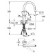 Смеситель для кухонной мойки GROHE Eurosmart Cosmopolitan высокий излив хром 31481001