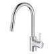 Смеситель для кухонной мойки GROHE Eurosmart Cosmopolitan высокий излив хром 31481001