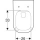 Унитаз подвесной Geberit Smyle безободковый Rimfree 54 см 500.210.01.1