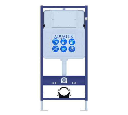Комплект инсталляция с унитазом Aquatek Либерти 4 в 1 (INS-0000012, KKI-0000002, KDI-0000012, AQ1999T-00) ЛИБЕРТИ-012 4в1