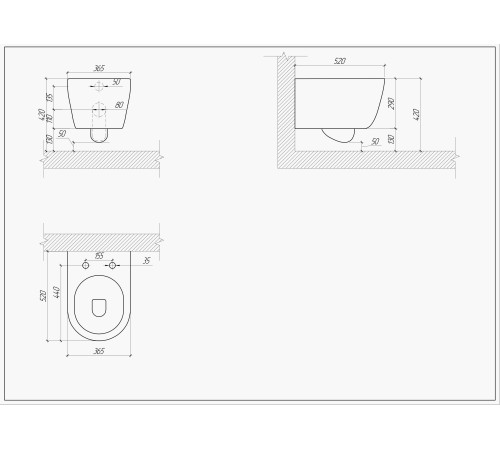 Комплект инсталляции 4 в 1 Aquatek Поларис (рама Standard, унитаз AQ0700-00, сиденье soft-close, панель KDI-0000015) ПОЛАРИС-015