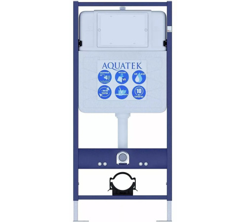 Комплект инсталляции с унитазом AQUATEK ЕВРОПА (рама INS-0000012, унитаз AQ1901-00 soft-close) ЕВРОПА