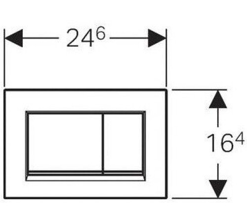 Клавиша смыва Geberit Sigma30 двойной смыв белый матовый 115.883.01.1
