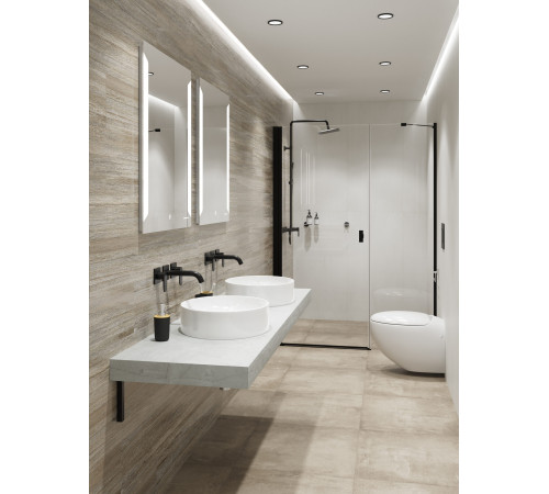 Умывальник накладной Sanita Luxe Best Slim 40 см Белый WB.CT/Best/40-N.Slim/WHT.G/S1