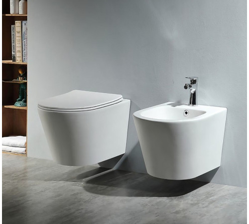 Унитаз подвесной безободковый Aquatek Вега 525х360х320 мм с сиденьем микролифт AQ1905-00