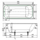 Ванна чугунная Wotte Start 1600х750х458 мм Start 1600x750