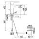 Смеситель для раковины Seven SE124118/1CR