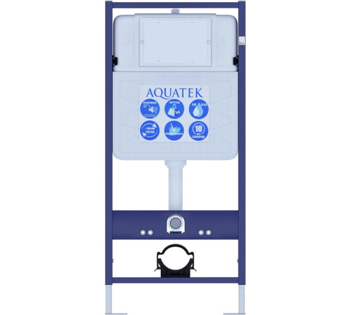 Комплект инсталляции 4 в 1 Aquatek Поларис (рама Standard, унитаз AQ0700-00, сиденье soft-close, панель KDI-0000015) ПОЛАРИС-015