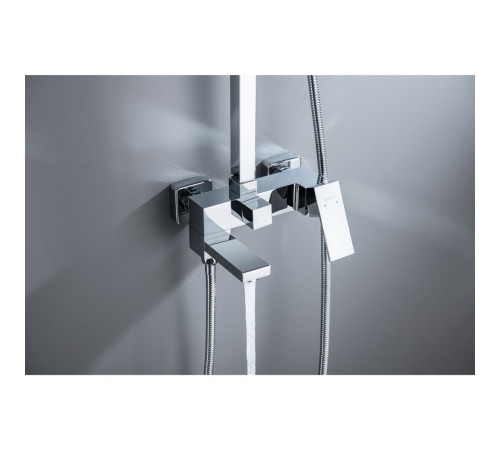 Душевая система Aquanet Либра AQ2640CR со смесителем для ванны 300х200 мм хром AQ2640CR
