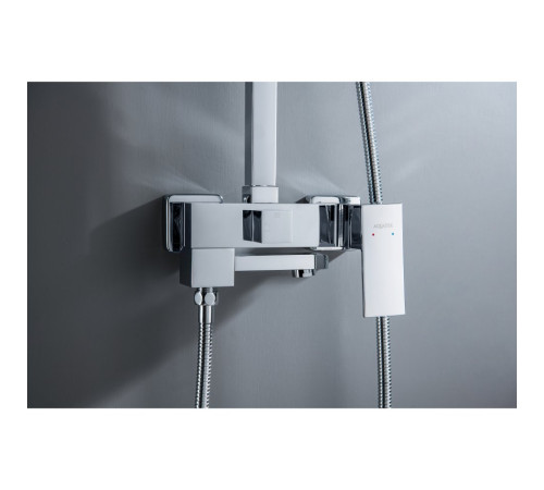Душевая система Aquanet Либра AQ2640CR со смесителем для ванны 300х200 мм хром AQ2640CR