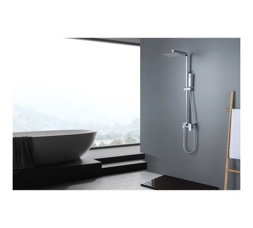 Душевая система Aquanet Либра AQ2640CR со смесителем для ванны 300х200 мм хром AQ2640CR