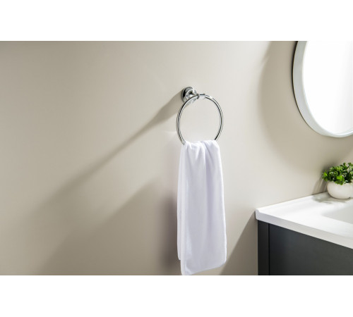 Полотенцедержатель кольцо Aquanet Классик хром AQ4512CR
