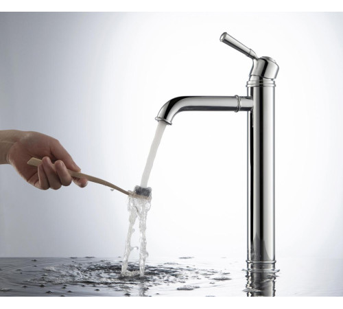 Смеситель для раковины высокий Aquanet КЛАССИК 235 мм без донного клапана хром AQ1504CR