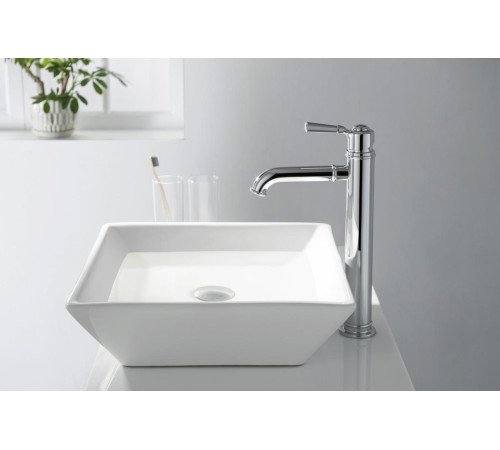 Смеситель для раковины высокий Aquanet КЛАССИК 235 мм без донного клапана хром AQ1504CR