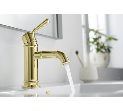 Смеситель для раковины Aquanet Классик без донного клапана полированное золото AQ1510PG