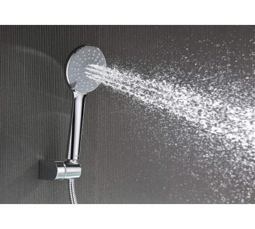 Смеситель для ванны Aquanet Oberon с душевым набором 3jet AQ1249CR