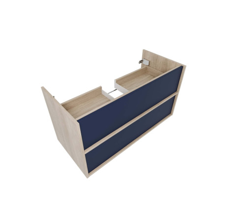 Комплект мебели для ванной AQUATON Либра 100 см тумба с раковиной AQ4100-00 серый матовый/дуб давос AQ66100-DO-MG