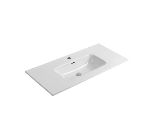 Комплект мебели для ванной AQUATON Либра 100 см тумба с раковиной AQ4100-00 серый туман/дуб давос AQ66100-DO-LG