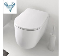 Унитаз безободковый подвесной Kerasan Nolita 55х35 см Tornado с креплениями WB9N белый матовый 531530