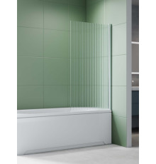 Шторка на ванну Aquanet одноэлементная поворотная 800x1500 мм хром профиль рифленое стекло 6 мм AQ.BS.080.2CH