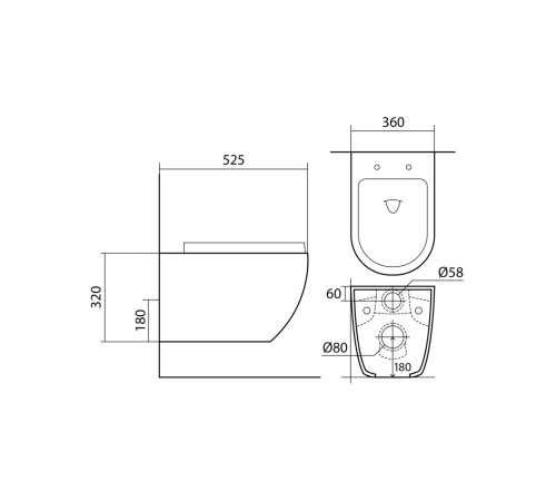 Комплект инсталляции 4 в 1 AQUATEK Европа-070 (рама INS-0000025, кнопка KDI-0000070, унитаз AQ1901-00, сиденье soft-close) ЕВРОПА-070