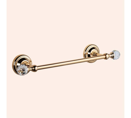 Полотенцедержатель подвесной TW Crystal 014 35.5 см золото с кристаллом Swarovski TWCR014oro-sw