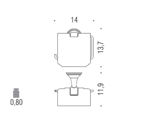 Держатель для туалетной бумаги с крышкой Colombo Design Hermitage хром B3391.CR