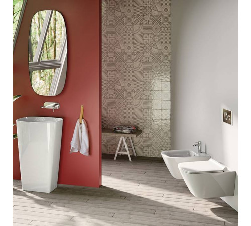 Раковина напольная Catalano Green 55х38 см слив в пол белый глянцевый 0428550001