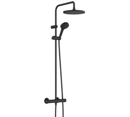 Душевая система hansgrohe Vernis Blend Showerpipe 240 с термостатом черный матовый 26426670