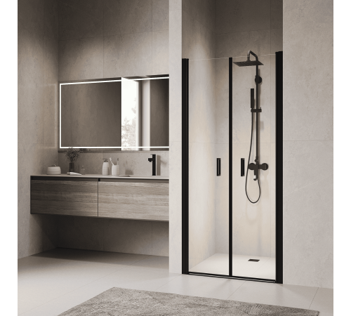 Душевая дверь RGW Passage PA-104B 700 мм маятниковая черный 060810407-14