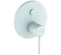 Смеситель для душа Kludi Bozz на 2 потребителя внешняя часть белый матовый 386595376