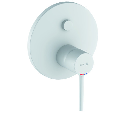 Смеситель для душа Kludi Bozz на 2 потребителя внешняя часть белый матовый 386595376