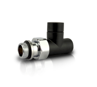 Клапан запорный SR Rubinetterie Tondera Light прямой 1/2 черный матовый 0779-1500VC0S