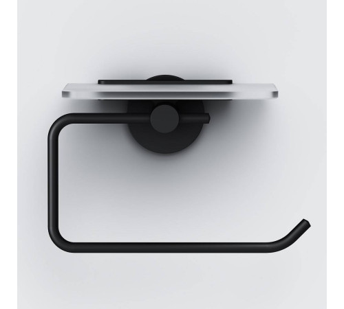 Держатель для туалетной бумаги с полкой AM.PM X-Joy черный A85A341522