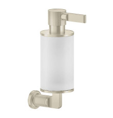 Дозатор для жидкого мыла подвесной Gessi Inciso белый/Brushed Brass PVD 58513#727