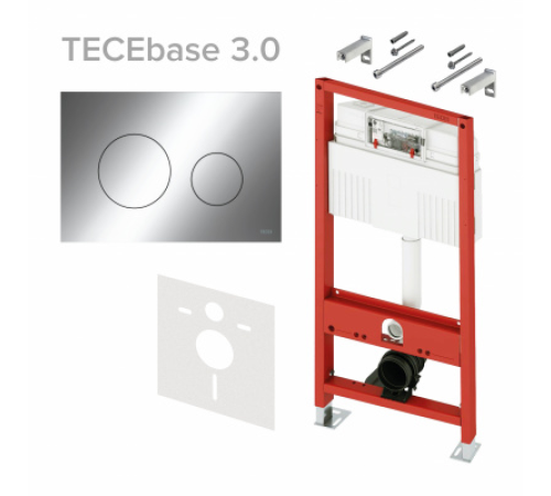 Инсталляция для унитаза TECE TECEbase 3.0 500х230х1320 мм клавиша TECEloop хром N500921