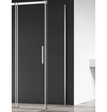 Боковая панель AQUAme 900х1950 мм стекло 8 мм хром AQM4804