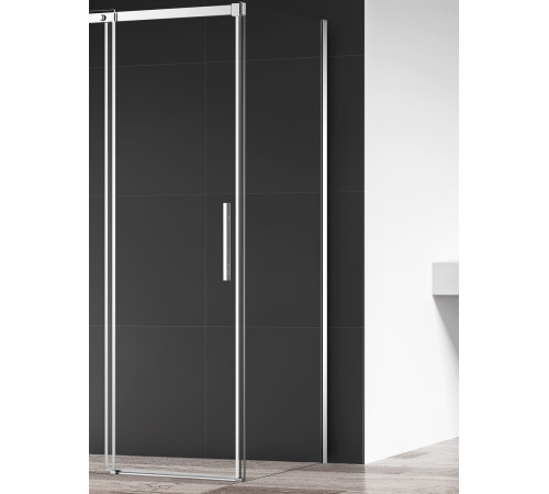 Боковая панель AQUAme 900х1950 мм стекло 8 мм хром AQM4804