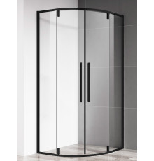 Душевой уголок AquaMe AQM7101-2-9 900x900x1950 мм черный матовый AQM7101-2-9