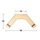 Крючок Keuco Edition 11 подвесной двойной brushed brass 11115250000