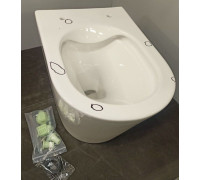 Унитаз подвесной AQUAme Rimless с сиденьем SoftClose 515x355x365 мм AQM2001