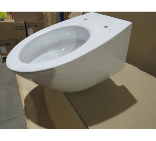 Уценка. Унитаз подвесной безободковый GSI Modo 520х370 мм белый глянцевый 981611_УЦ/13