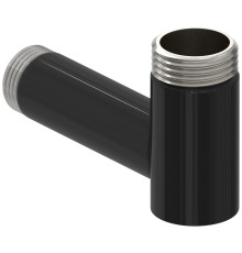 Уголок переходной Стилье G 3/4 HP - G 1/2 HP черный глянцевый 172003-3412