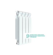 Радиатор биметаллический Rifar Monolit 500 4 секции боковое подключение белый Н11594
