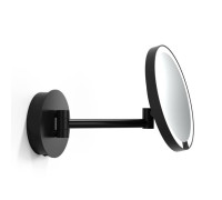 Зеркало косметическое Decor Walther Just Look WR 21.5 см подвесное LED 5x черный 0125860