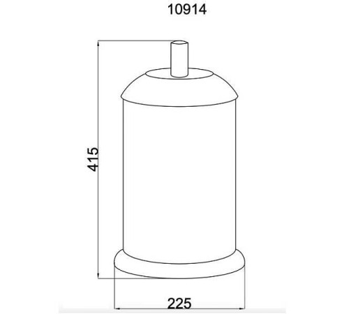 Ведро мусорное Boheme Murano круглое напольное хром 10914-W-CR