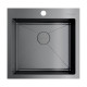 Кухонная мойка Omoikiri Akisame 51-GM 51x51 см вороненая сталь 4973440